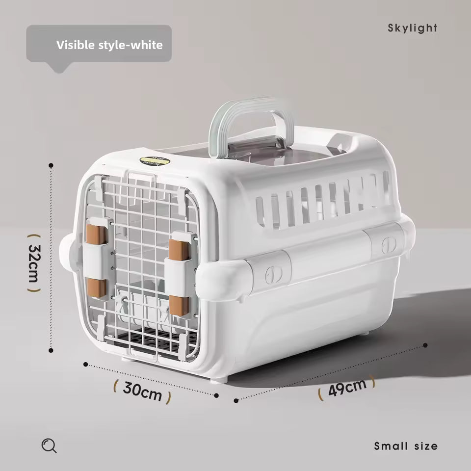 Portable Pet Travel Carrier with Wire Door