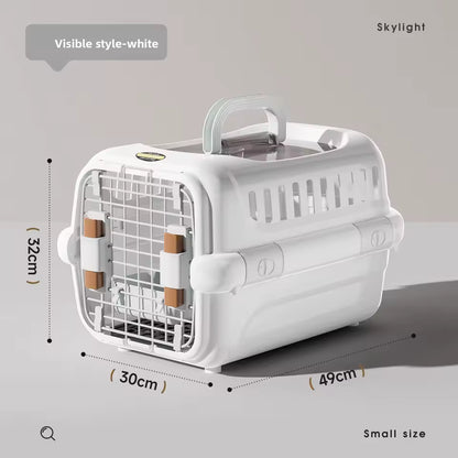 Portable Pet Travel Carrier with Wire Door