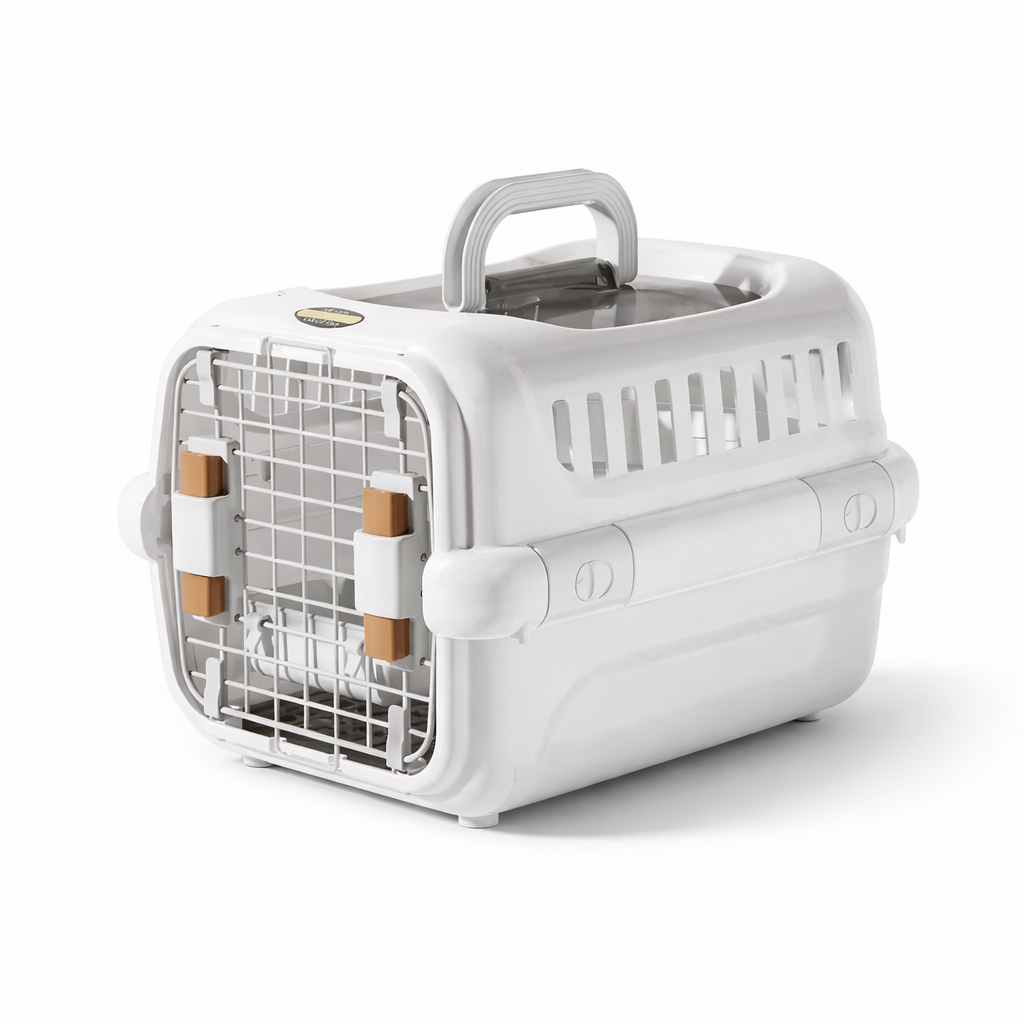 Portable Pet Travel Carrier with Wire Door