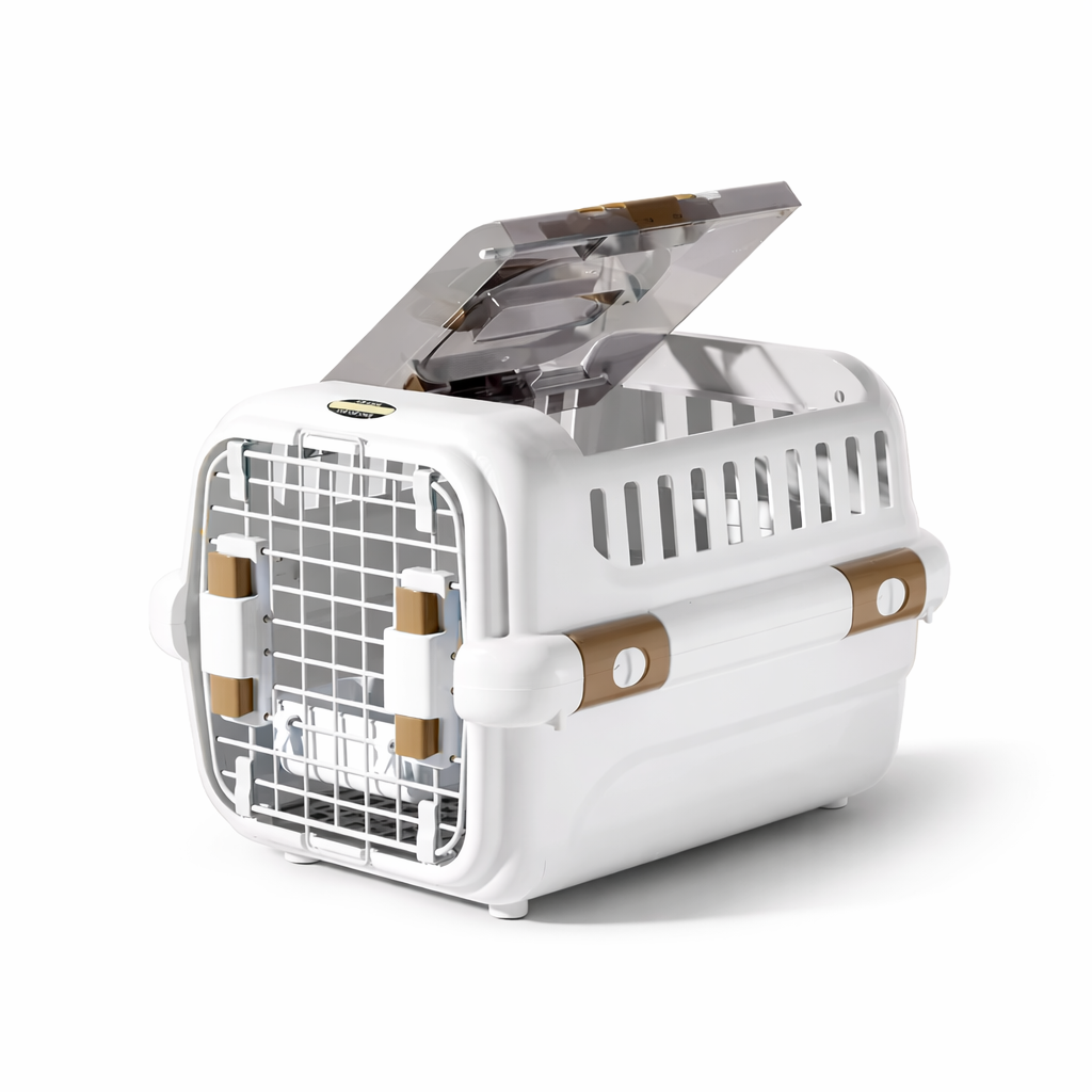 Portable Pet Travel Carrier with Wire Door