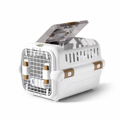 Portable Pet Travel Carrier with Wire Door