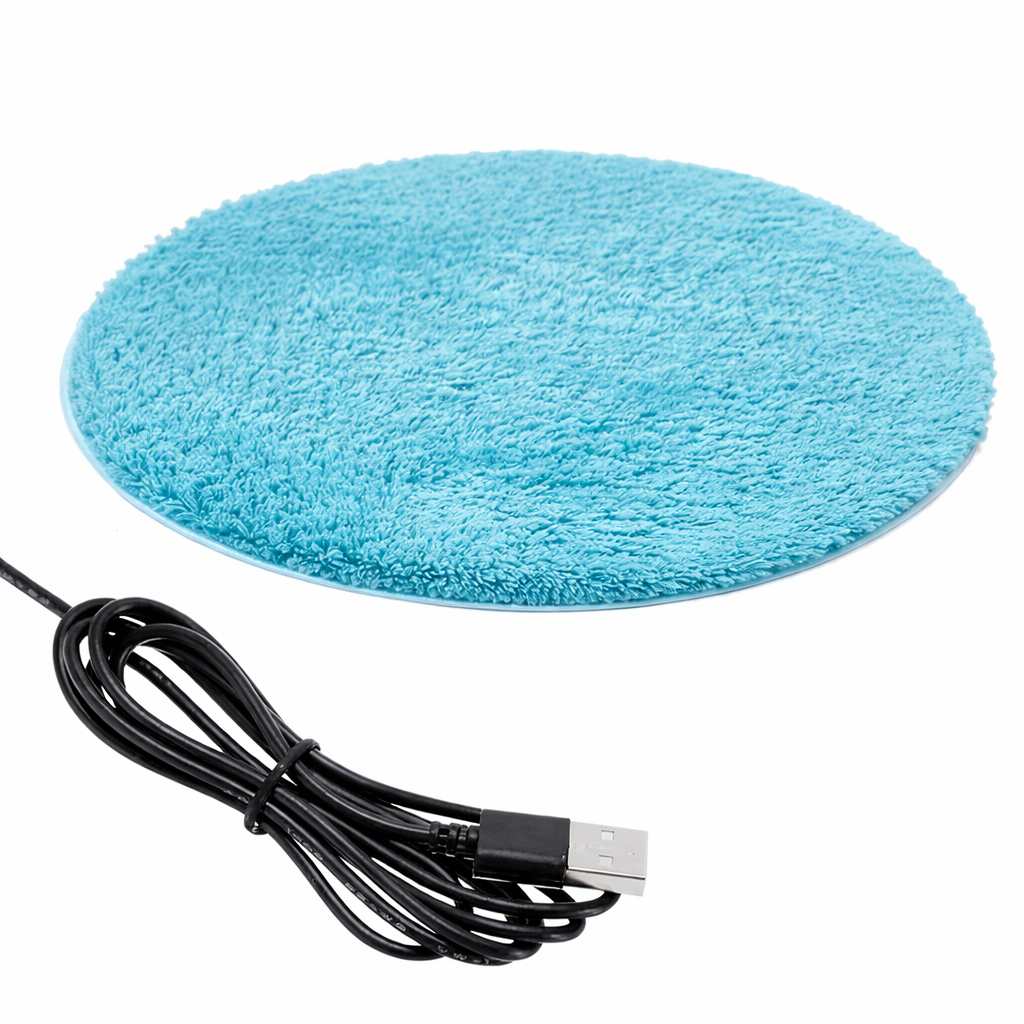 Heated Plush Cat Bed