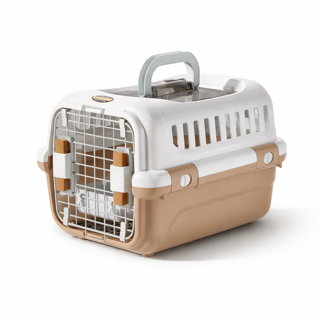 Portable Pet Travel Carrier with Wire Door