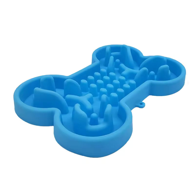 SlowEat™ Bone-Shaped Silicone Pet Bowl