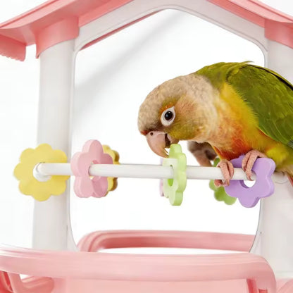 Parrot Cage Mirror Toy