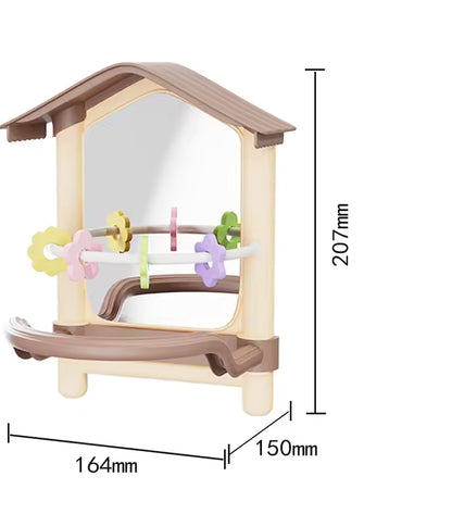 Parrot Cage Mirror Toy