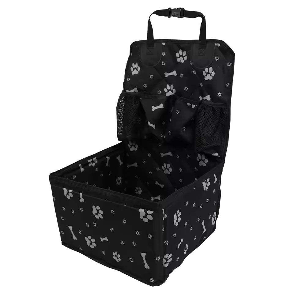 Dog Car Seat with Storage Pockets