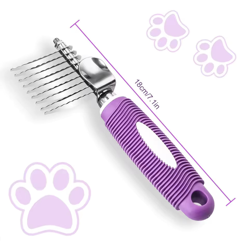 Pet Dematting Rake Comb for Dogs & Cats