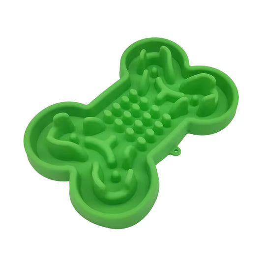 SlowEat™ Bone-Shaped Silicone Pet Bowl