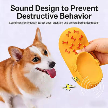 Squeaky Slipper Dog Toy