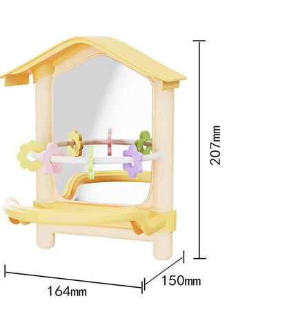 Parrot Cage Mirror Toy