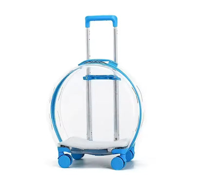Transparent Pet Carrier Backpack with Wheels
