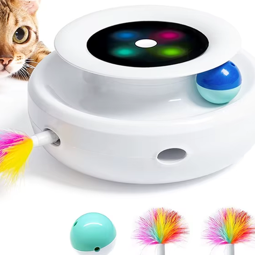 Smart Feather Ball – Interactive Cat Toy